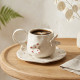 Porcelain Mug & Saucer